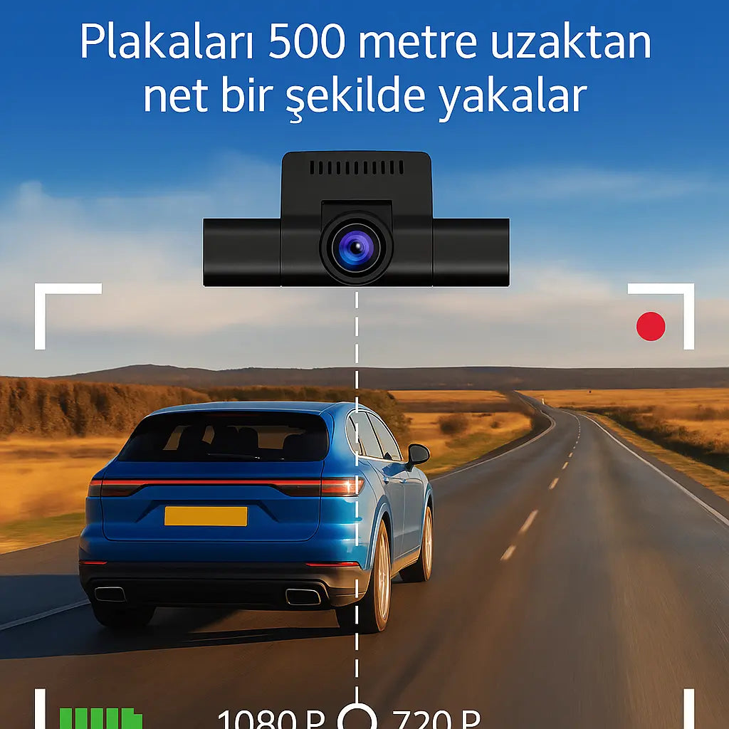 Gece Görüşlü 4 Kanallı Araç Kamerası - TR Standartlarına Uygun