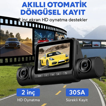 Gece Görüşlü 4 Kanallı Araç Kamerası - TR Standartlarına Uygun